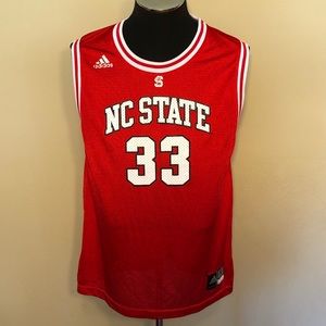 NC State Adidas Youth Replica Basketball Jersey